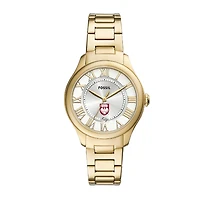 Fossil  UChicago Maroons Gilmore Gold Stainless Steel Watch