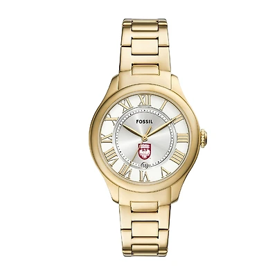 Fossil  UChicago Maroons Gilmore Gold Stainless Steel Watch