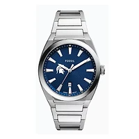 Fossil  Michigan State Spartans Everett Three-Hand Date Stainless Steel Watch