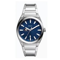 Fossil  Georgia Bulldogs Everett Three-Hand Date Stainless Steel Watch