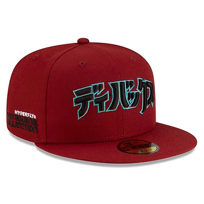 Men's New Era x Hyperfly Red Arizona Diamondbacks 59FIFTY Fitted Hat