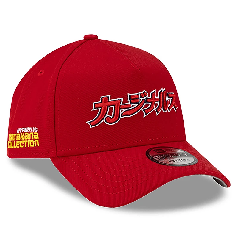 Men's New Era x Hyperfly Red St. Louis Cardinals A-Frame 9FORTY Adjustable Hat