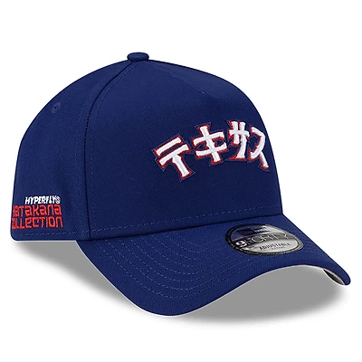 Men's New Era x Hyperfly Royal Texas Rangers A-Frame 9FORTY Adjustable Hat