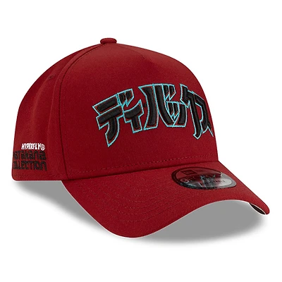 Men's New Era x Hyperfly Red Arizona Diamondbacks A-Frame 9FORTY Adjustable Hat