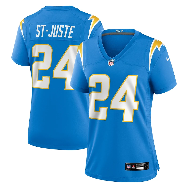 Women's Nike Benjamin St-Juste  Powder Blue Los Angeles Chargers Team Game Jersey