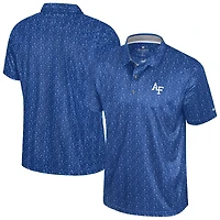 Men's Colosseum  Royal Air Force Falcons Football Print Polo