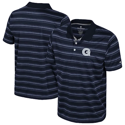 Men's Colosseum  Navy Georgetown Hoyas Milk Steak Polo