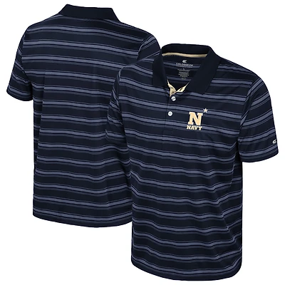 Men's Colosseum  Navy Midshipmen Milk Steak Polo