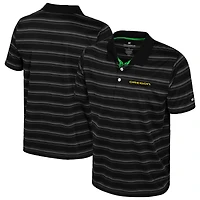 Men's Colosseum  Black Oregon Ducks Milk Steak Polo