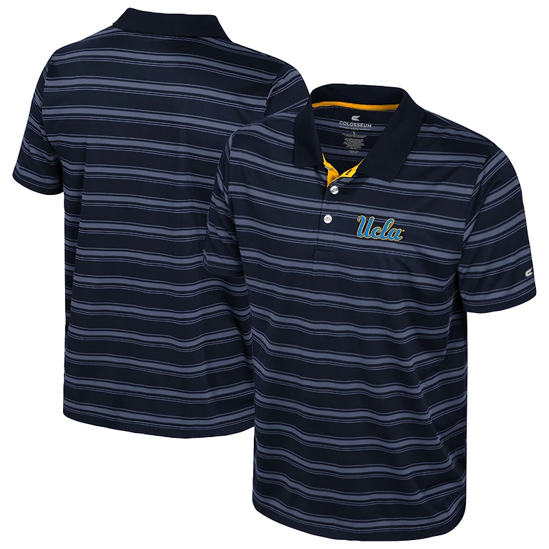 Men's Colosseum  Navy UCLA Bruins Milk Steak Polo