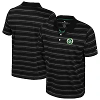 Men's Colosseum  Black Colorado State Rams Milk Steak Polo