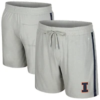 Men's Colosseum Gray Illinois Fighting Illini Mac Shorts