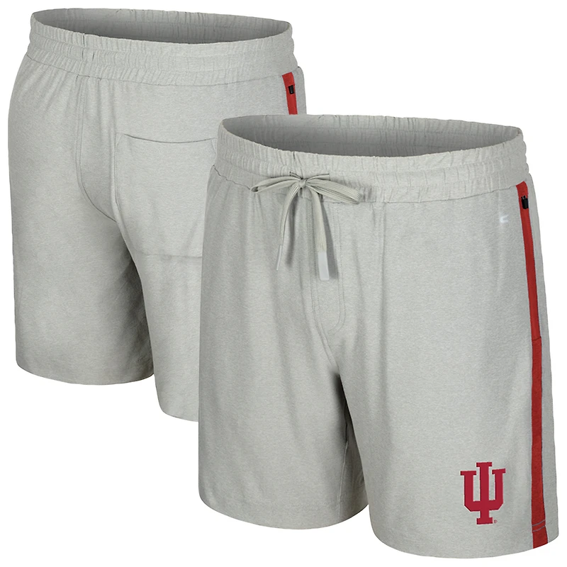 Men's Colosseum Gray Indiana Hoosiers Mac Shorts