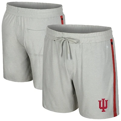 Men's Colosseum Gray Indiana Hoosiers Mac Shorts