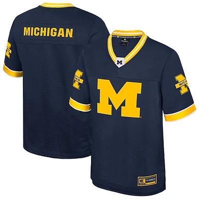 Men's Colosseum  Navy Michigan Wolverines Nothing But The Hits Football Jersey