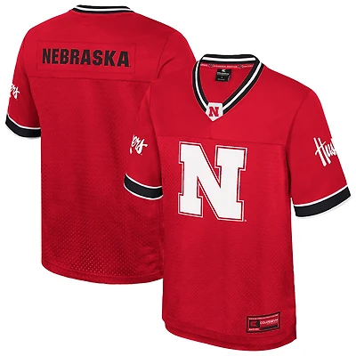 Men's Colosseum  Red Nebraska Huskers Nothing But The Hits Football Jersey