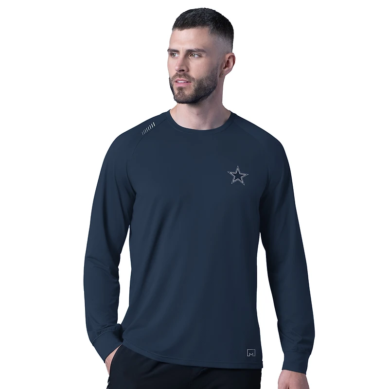 Men's MSX by Michael Strahan  Navy Dallas Cowboys Forward Long-Sleeve T-Shirt