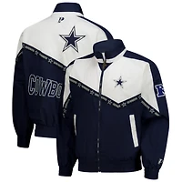 Men's Pro Player Navy/White Dallas Cowboys Tape II Lightweight Full-Zip Jacket