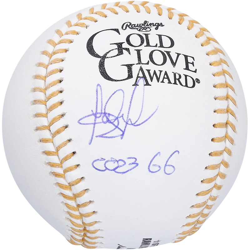 Fernando Tatis Jr. San Diego Padres Autographed Gold Glove Logo Baseball with "2023 GG" Inscription