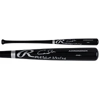 Cam Smith Houston Astros Autographed Black Rawlings Pro Bat with "MLB Debut 3/27/25" Inscription