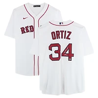 David Ortiz Boston Red Sox Autographed White Nike Replica Jersey with "HOF 22" Inscription