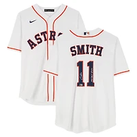 Cam Smith Houston Astros Autographed White Nike Replica Jersey with "MLB Debut 3/27/25" Inscription