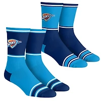 Youth Rock Em Socks  Oklahoma City Thunder 2-Pack Color Block Crew Socks Set