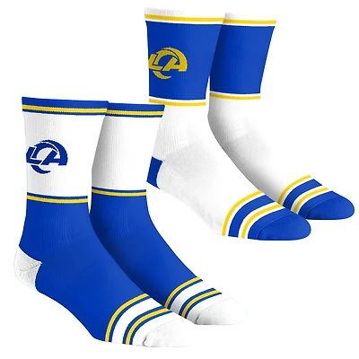 Youth Rock Em Socks  Los Angeles Rams 2-Pack Color Block Crew Socks Set