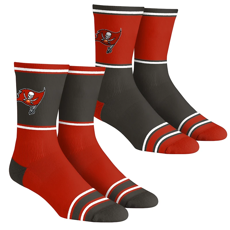 Youth Rock Em Socks  Tampa Bay Buccaneers 2-Pack Color Block Crew Socks Set