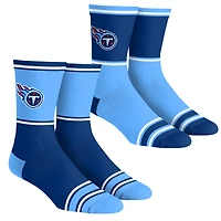 Youth Rock Em Socks  Tennessee Titans 2-Pack Color Block Crew Socks Set