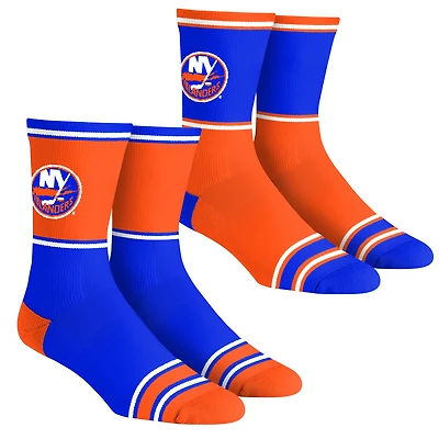 Youth Rock Em Socks  New York Islanders 2-Pack Color Block Crew Socks Set
