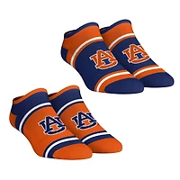 Unisex Rock Em Socks  Auburn Tigers 2-Pack Color Block Low Cut Socks Set