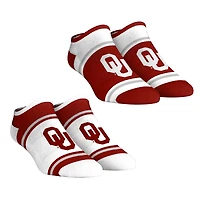 Unisex Rock Em Socks  Oklahoma Sooners 2-Pack Color Block Low Cut Socks Set