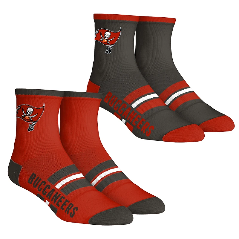 Youth Rock Em Socks  Tampa Bay Buccaneers 2-Pack Multi Stripe Quarter Socks Set