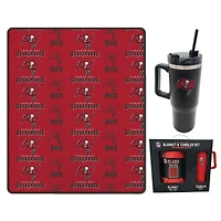 Pegasus Tampa Bay Buccaneers 60" x 70" Logo Blanket and 30oz Stainless Steel Tumbler Combo