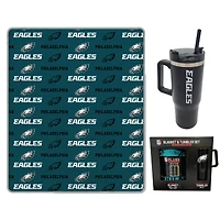 Pegasus Philadelphia Eagles 60" x 70" Logo Blanket and 30oz Stainless Steel Tumbler Combo