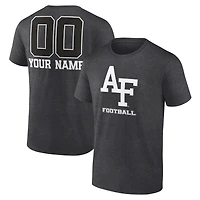 Men's Charcoal Air Force Falcons Personalized Name & Number Monochrome T-Shirt