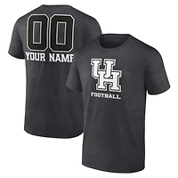 Men's Charcoal Houston Cougars Personalized Name & Number Monochrome T-Shirt