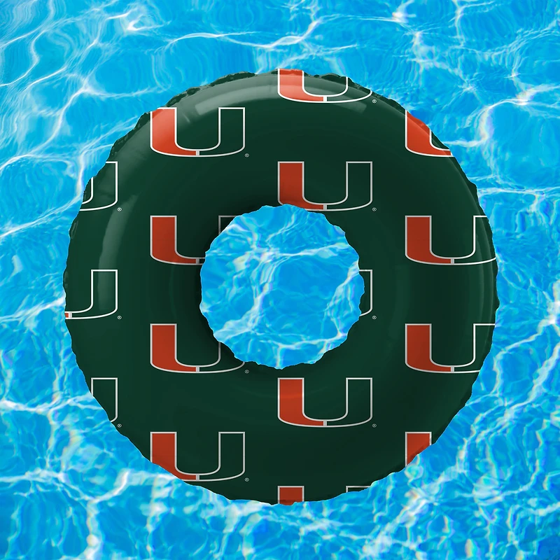 Pegasus Miami Hurricanes 48" Repeating Logo Inflatable Pool Ring