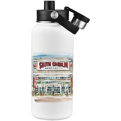South Carolina Gamecocks Laura Wilcox Watercolors 34oz. Water Bottle