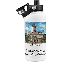 Texas Longhorns Laura Wilcox Watercolors 34oz. Water Bottle