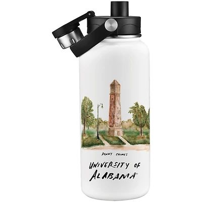 Alabama Crimson Tide Laura Wilcox Watercolors 34oz. Water Bottle