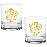 Missouri Tigers Two Pack 14oz. Vault Sketch Rocks Glass Set
