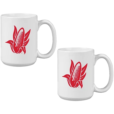 Nebraska Huskers Two Pack 15oz. Vault Sketch Ceramic Mug Set