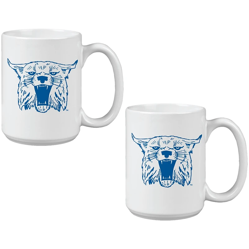 Kentucky Wildcats Vintage Sketch 15oz 2-Pack Mug Set