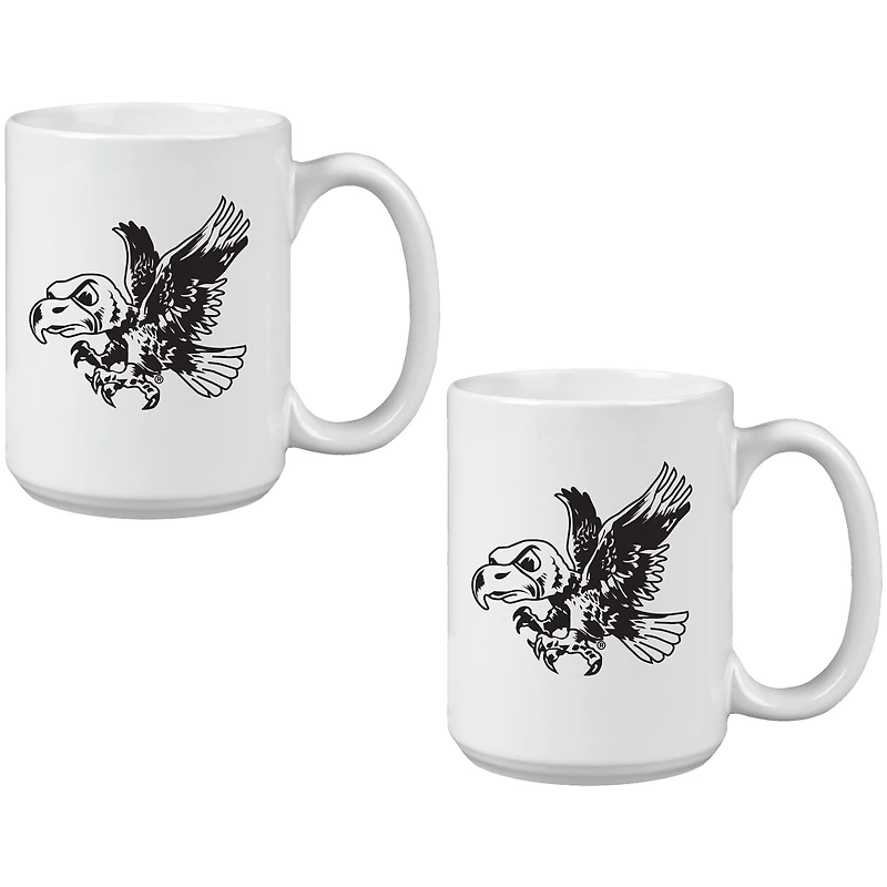 Iowa Hawkeyes Vintage Sketch 15oz 2-Pack Mug Set