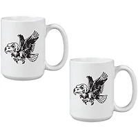 Iowa Hawkeyes Vintage Sketch 15oz 2-Pack Mug Set