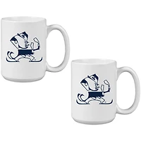 Notre Dame Fighting Irish Vintage Sketch 15oz 2-Pack Mug Set