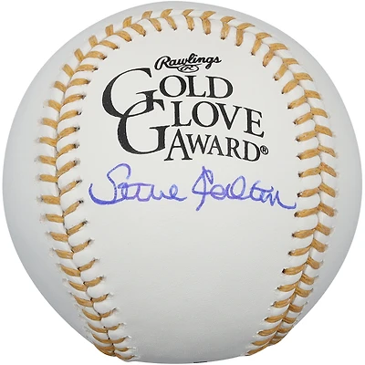 Steve Carlton Philadelphia Phillies Autographed Gold Glove Logo Baseball
