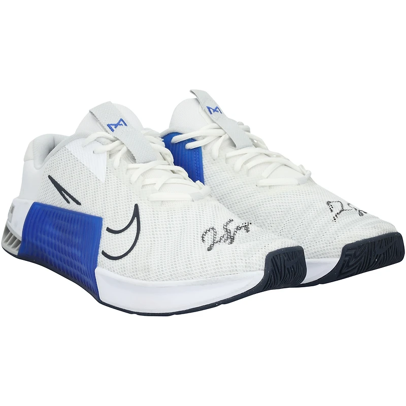 George Springer Toronto Blue Jays Autographed Player-Worn White Nike Shoes from the 2024 MLB Season